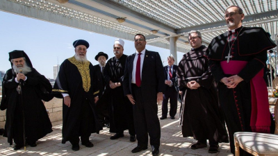 Jerusal�n: Jefes de diversos credos rezaron juntos por la pandemia