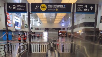 Por el coronavirus, los viajes en subte se redujeron un 98% y es un m�nimo hist�rico
