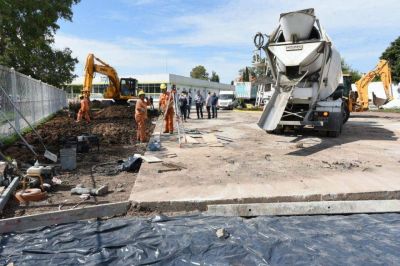 Tres de Febrero: Avanzan las obras del Hospital Modular de Emergencia