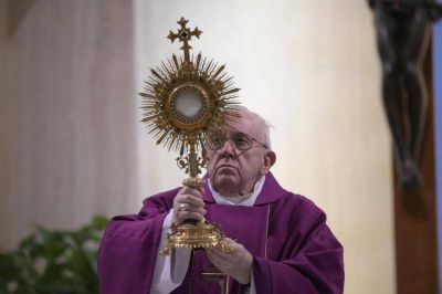 �Comuni�n espiritual�, con el Papa Francisco