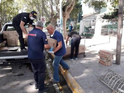 Hospitales de Merlo recibieron una importante donaci�n para mantener higenizadas sus instalaciones