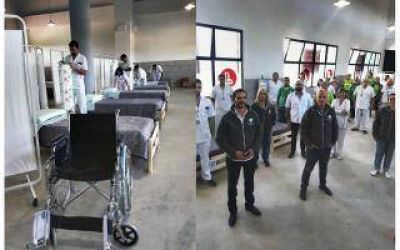 Lan�s: El municipio inaugura dos hospitales modulares para casos de aislamiento por coronavirus
