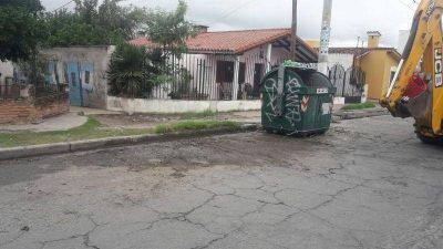 Problema solucionado: retiraron basura acumulada en avenida Col�n