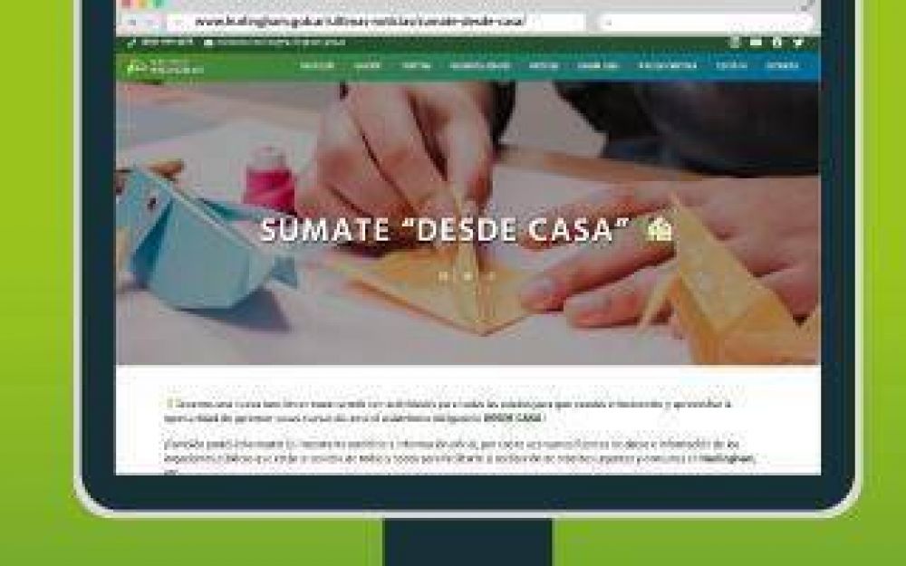 El Municipio de Hurlingham present� plataforma digital con propuestas para actividades e informaci�n
