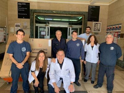 El gobierno de la provincia entreg� camas, respiradores e insumos varios en hospitales de Lan�s