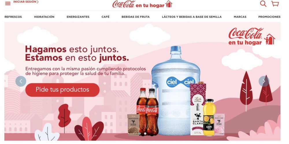 Coca-Cola llevar sus productos hasta tu hogar sin costo de envo