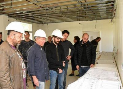 Agust�n Simone recorri� diferentes obras en General Rodr�guez