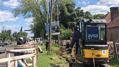 AySA reactiv� las obras de cloaca en Tigre que estaban paralizadas