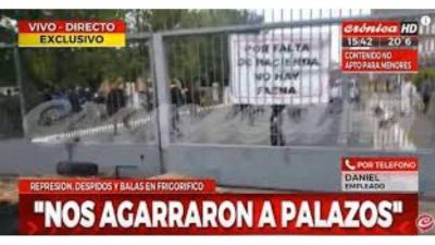 Tras violenta represi�n, el frigor�fico Penta advierte que negociar�n sin delegados o podr�an ir a la quiebra