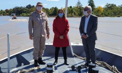 Tigre: La ministra Sabina Frederic supervis� controles por Covid-19 junto al intendente Julio Zamora