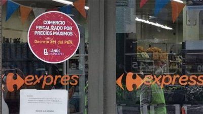 Operativos de control de precios en sesenta comercios de Lan�s