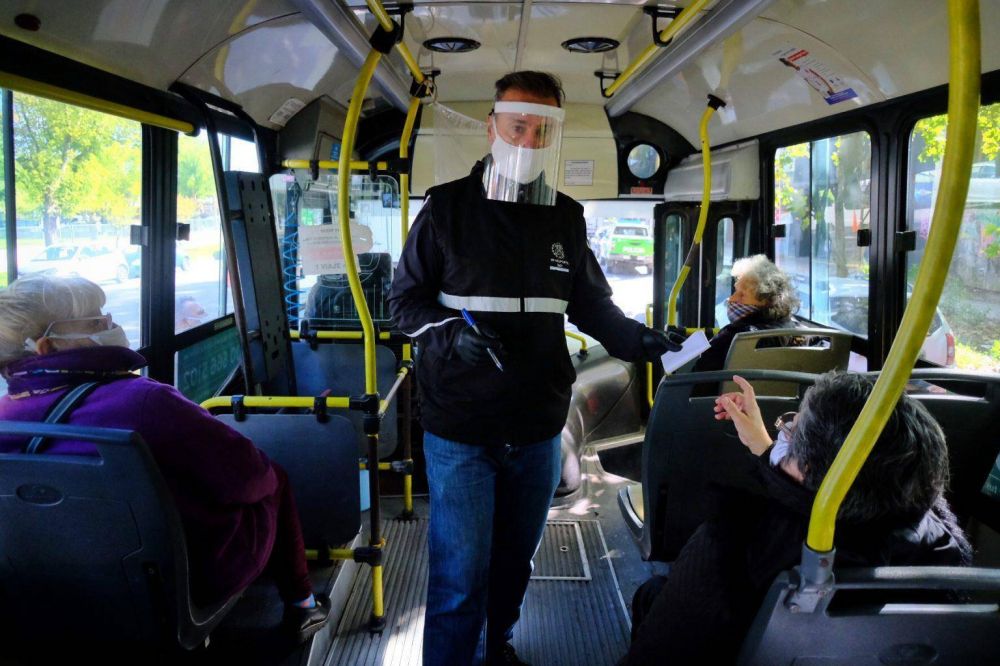 M�s de la mitad de los que viajaban en colectivo no ten�an permiso para circular