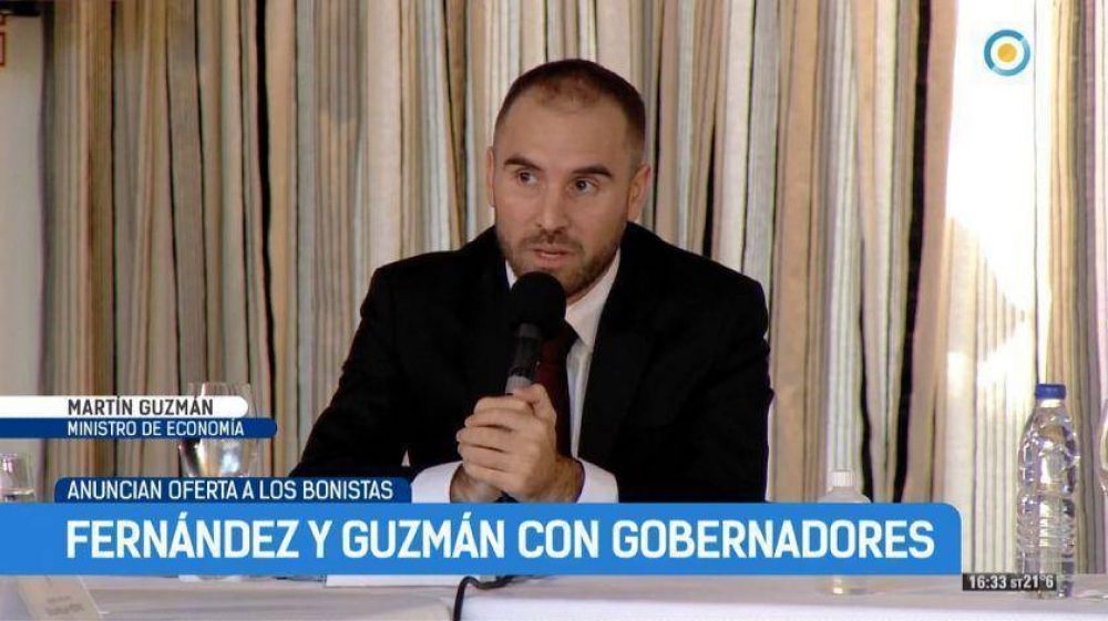 Guzm�n anunci� la oferta a bonistas: 