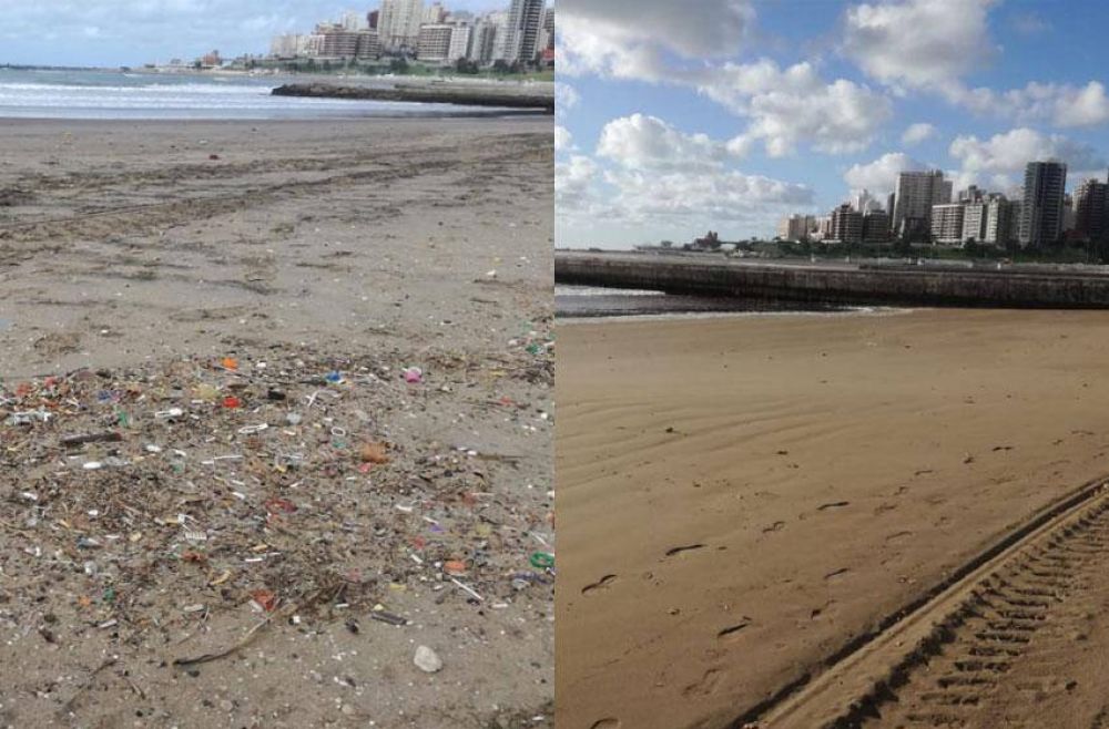 Contaminacin en playas: la cuarentena le dio un respiro a nuestra costa