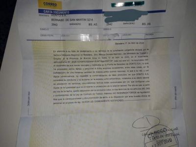 Barrios: �Tienen que reincorporar a los 17 despedidos, queremos volver a trabajar en paz�