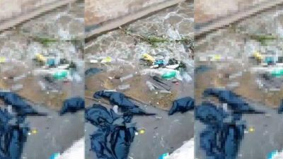 Mendoza sucia: basura, botellas y hasta un colch�n en un canal de Maip�