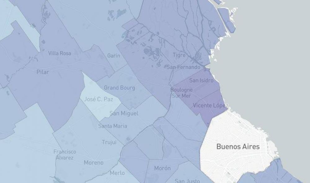Los distritos de la Primera del Conurbano con menos movilidad durante la cuarentena