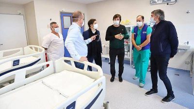 Axel Kicillof inaugur� un �rea exclusiva para pacientes con coronavirus en el Hospital Piacentini de Lomas de Zamora