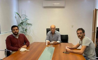 Grindetti recibi� a Balladares para avanzar con el uso de las instalaciones de la Cl�nica Estrada
