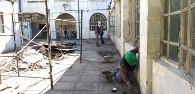 Aprovechan la suspensi�n de clases para arreglar las escuelas