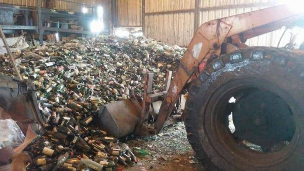 EL Parque El Abasto recicl 40 tolenadas de vidrio en lo que va del 2020