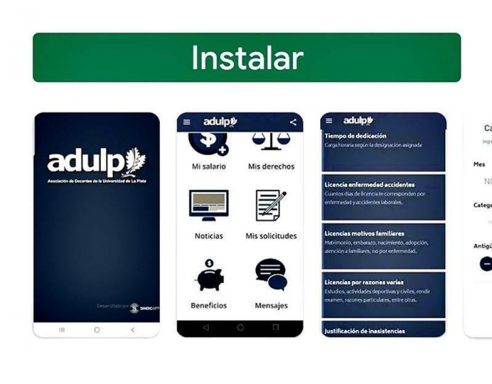 ADULP desarrolló una app para que en cuarentena se pueda acceder a sus servicios