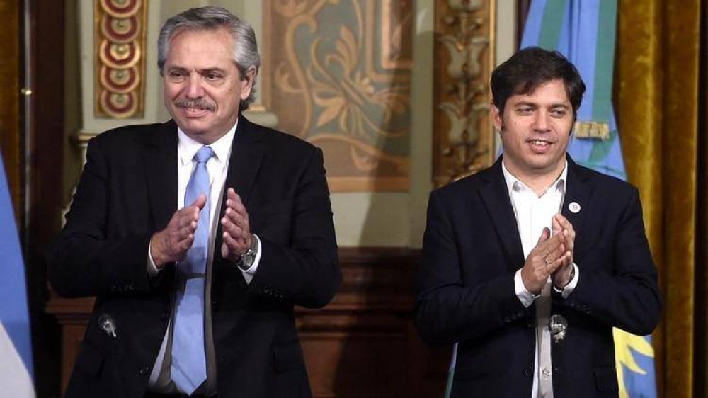 Alberto Fernndez se comprometi a enviar fondos a Axel Kicillof para garantizar el pago de sueldos en los municipios bonaerenses