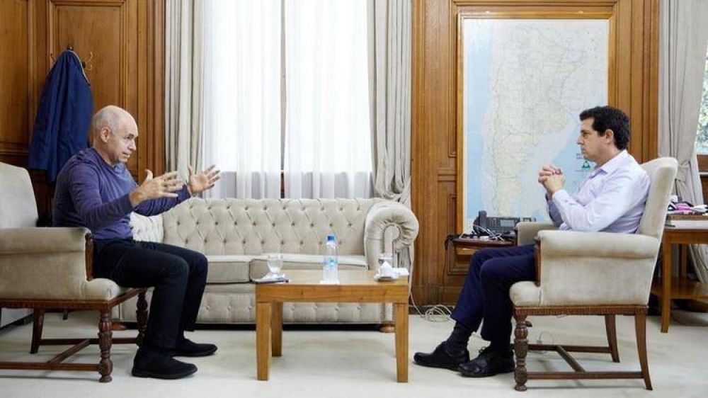 Rodr�guez Larreta se reuni� con �Wado� De Pedro despu�s de los cortocircuitos del fin de semana por la extensi�n de la cuarentena