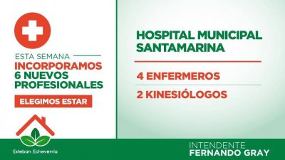 El municipio incorpor� a 6 nuevos profesionales de la salud