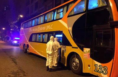 Urgente: 21 pasajeros ten�an fiebre en el micro interceptado esta madrugada