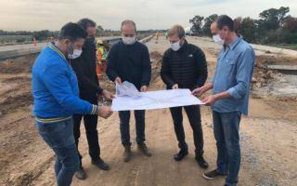 Reactivaron las obras de extensin de la Autopista Camino del Buen Ayre, que une 12 municipios
