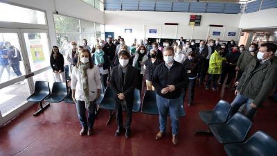 Brown: Kicillof recorri� las obras del Hospital O�ativia