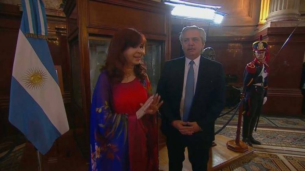 Alberto Fernndez y Cristina Kirchner se reunieron durante tres horas a solas para hablar sobre la cuarentena, la deuda y la liberacin de presos