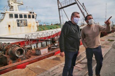 Con varios temas en agenda, Cabandi� recorri� el Puerto junto a Felizia