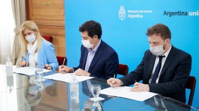 Oterm�n y Magario firmaron un convenio para habilitar las sesiones virtuales en la Legislatura