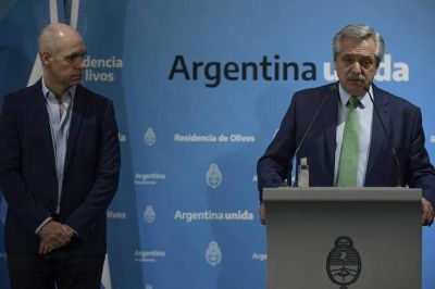 El presidente recibi� a Larreta en Olivos para analizar la situaci�n de CABA