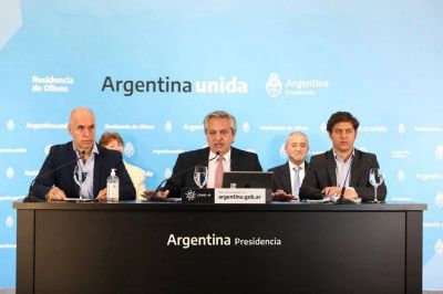 Alberto Fern�ndez, Horacio Rodr�guez Larreta y Axel Kicillof. Un encuentro a solas y un objetivo en com�n
