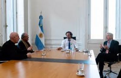 Cafiero y Sol� se reunieron con la Conferencia Episcopal Argentina