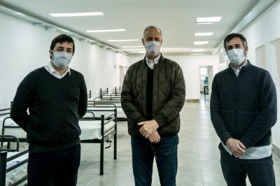 Ach�val recorri� junto a Gollan el avance de obra del nuevo centro de internaci�n en Derqui