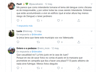 Tres de Febrero: Duras cr�ticas a Diego Valenzuela por chicana contra Debandi