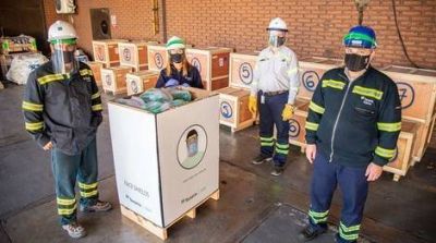 Tenaris envi� protectores faciales al interior del pa�s y Arabia Saudita