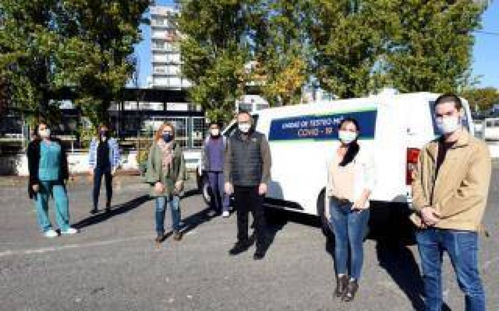 Tres de Febrero: Presentaron al cuerpo de prevencin y la Unidad de Testeo Mvil