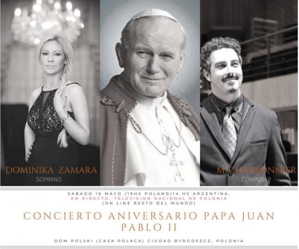 La obra de un compositor argentino en el concierto homenaje a san Juan Pablo II en Polonia