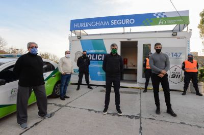 Hurlingham: Zabaleta inaugur� la novena posta policial del distrito
