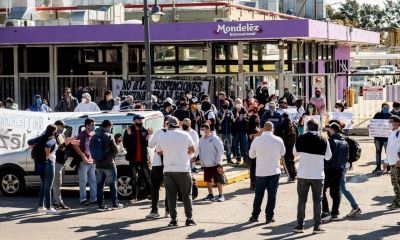 Trabajadores de Mondelez volvieron a protestar en rechazo a las 500 suspensiones y rebajas salariales