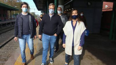 Brown: Frederic y Cascallares supervisaron controles a estaciones