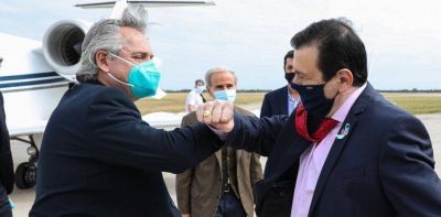 Coronavirus en Argentina: Alberto Fern�ndez le hizo un gui�o al interior en su primera gira de la cuarentena