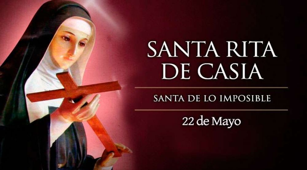 Hoy celebramos a Santa Rita de Casia, madre, esposa y santa de lo imposible