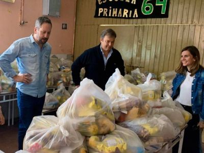 Municipio reparti� m�s de 800 toneladas de alimentos en escuelas