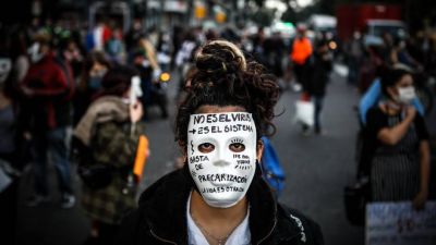 Incidentes en el Obelisco en una marcha para reclamar el fin de la cuarentena